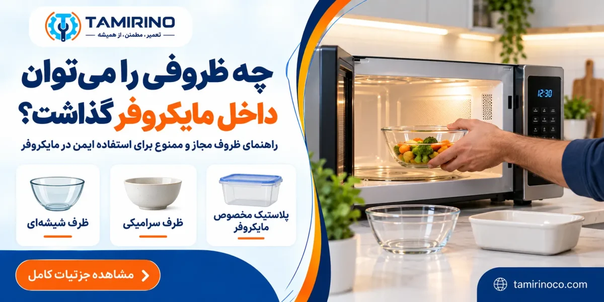 چه ظروفی را می‌توان داخل مایکروفر گذاشت؟